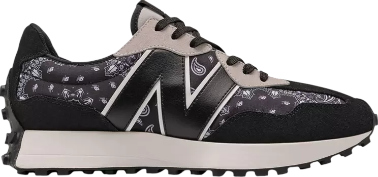 Кроссовки New Balance 327 'Paisley Pack - Black White', черный