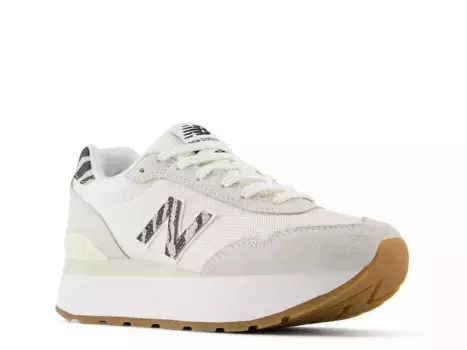 Кроссовки New Balance 515H Platform Sneaker — женские, цвет «зебра» с оттенком белого/светло-серого