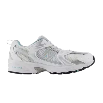 Кроссовки New Balance 530 Bungee Little Kid Wide White Chrome Blue, белый