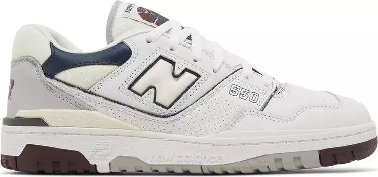 Кроссовки мужские New Balance 550, белый/коричневый