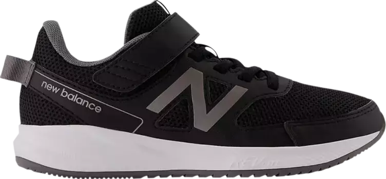 Кроссовки New Balance 570v3 Bungee Lace Kids 'Black Castlerock', черный