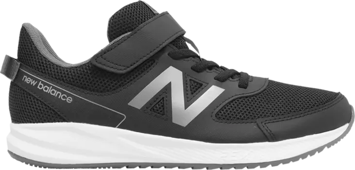Кроссовки New Balance 570v3 Bungee Lace Kids Wide 'Black Castlerock', черный