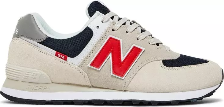 Кроссовки New Balance 574 'Beige Red Blue', коричневый