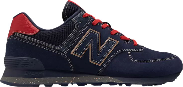 Кроссовки New Balance 574 'Black History Month', синий