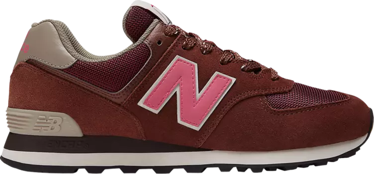 Кроссовки New Balance 574 'Brown Pink', коричневый