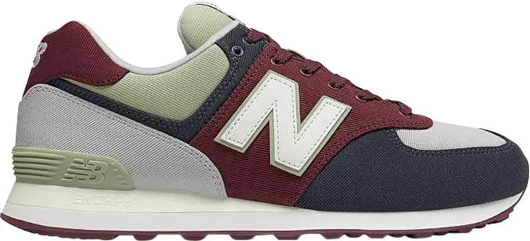 Кроссовки New Balance 574 'Burgundy Blue', многоцветный
