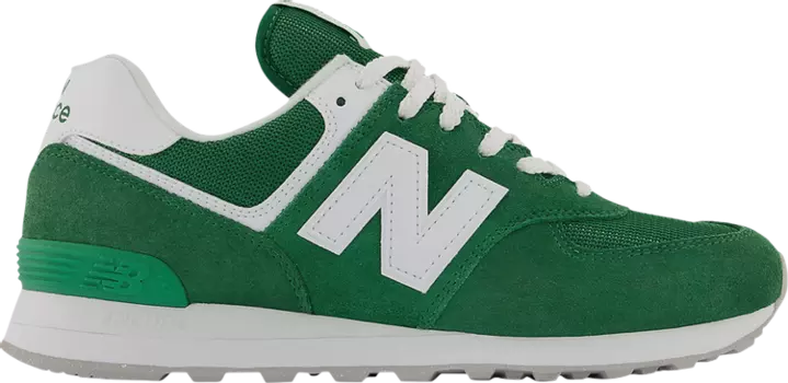 Кроссовки New Balance 574, белый/зеленый