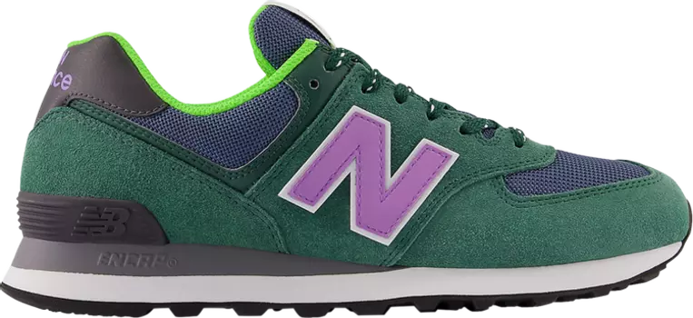 Кроссовки New Balance 574 'Green Purple', зеленый