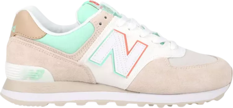 Кроссовки New Balance 574 'Moonbeam Neo Mint', кремовый