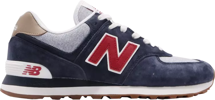 Кроссовки New Balance 574, темно-синий/красный
