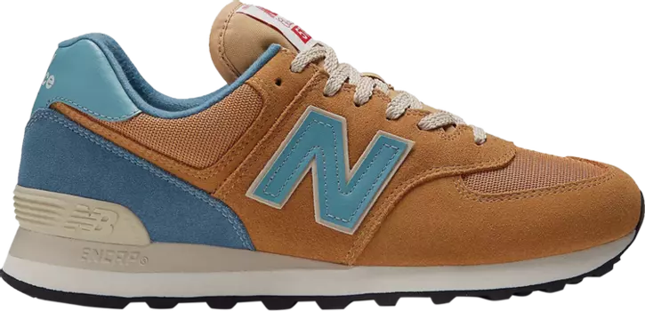 Кроссовки New Balance 574, коричневый/голубой
