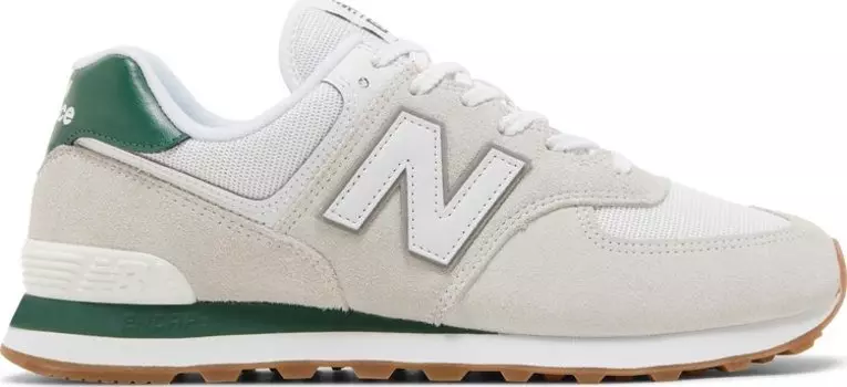 Кроссовки New Balance 574, кремовый/зеленый