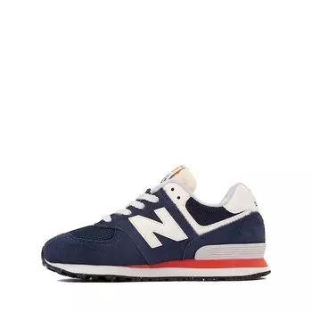 Кроссовки New Balance 574 Athletic Shoe, цвет Navy/Blast Red