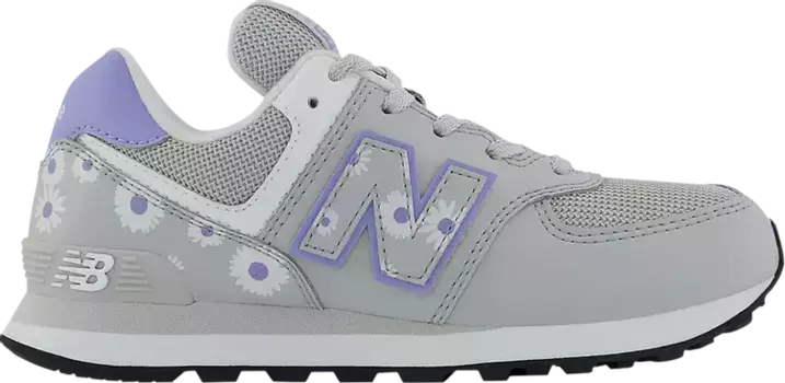 Кроссовки New Balance 574 Big Kid 'Floral - Summer Fog', серый
