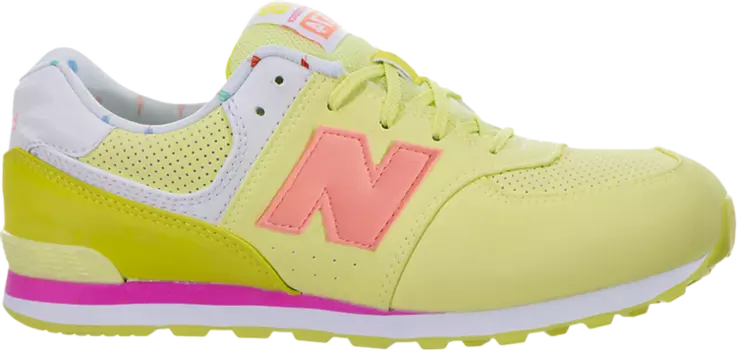 Кроссовки New Balance 574 Big Kid Wide 'State Fair - Yellow', желтый