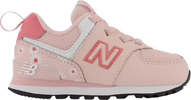 Кроссовки New Balance 574 Bungee Toddler Wide 'Pink Florals', розовый