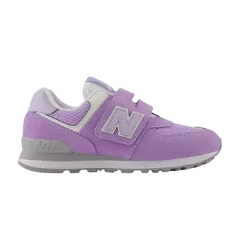 Кроссовки New Balance 574 Hook & Loop Little Kid Lilac Glo, фиолетовый