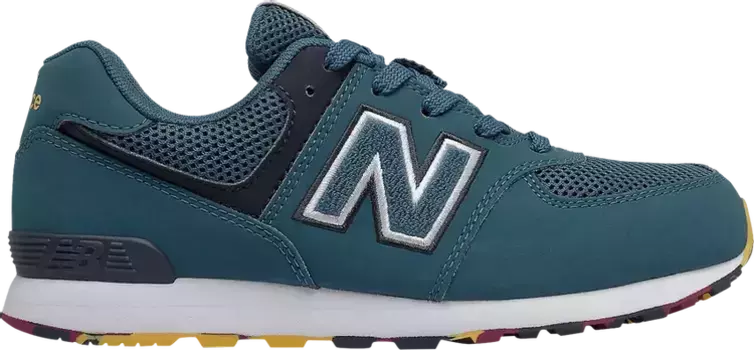 Кроссовки New Balance 574 Kids 'Lagoon Eclipse', зеленый