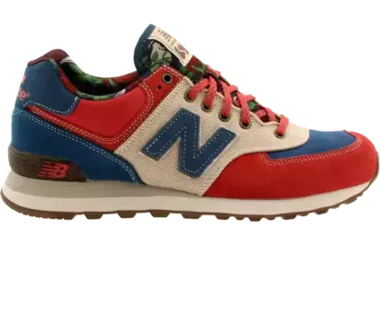 Кроссовки New Balance 574, красный/синий