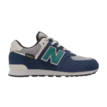 Кроссовки New Balance 574 Little Kid Cordura Pack - Navy Slate Grey, синий