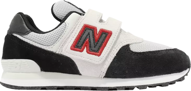 Кроссовки New Balance 574 Little Kid Wide 'Black Nimbus Cloud Red', черный