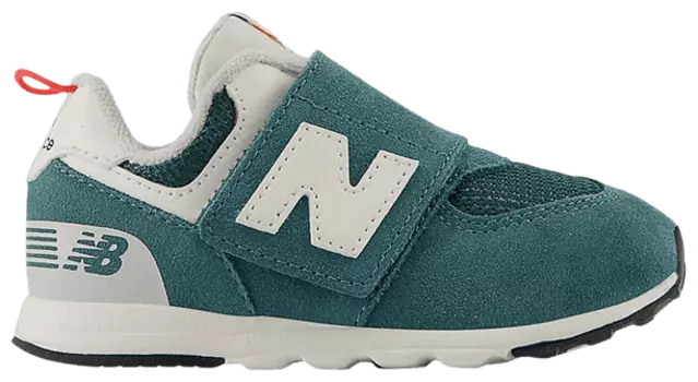 Кроссовки New Balance 574 New-B Hook & Loop Toddler 'New Spruce Blast Red', зеленый