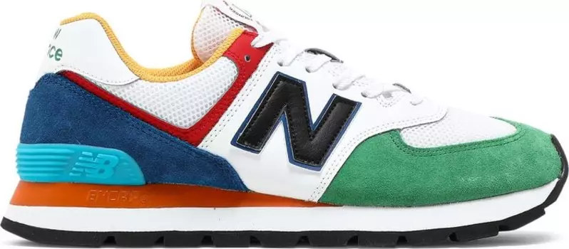 Кроссовки New Balance 574 'Rugged - White Varsity Green', белый