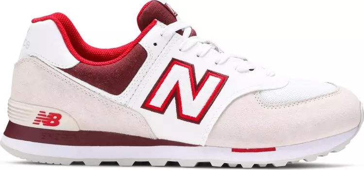 Кроссовки New Balance 574 Sky Lite 'Moonbeam Classic Burgundy', белый