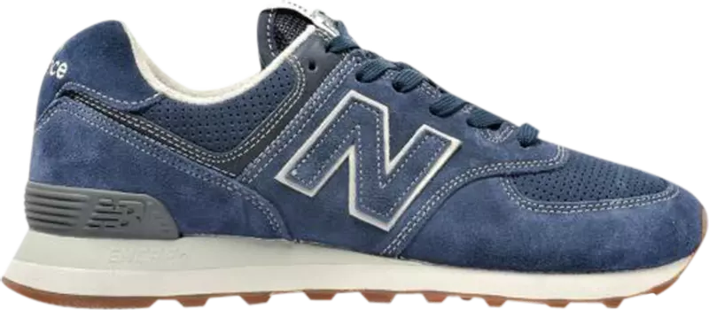 Кроссовки New Balance 574 Suede 'Pigment', черный