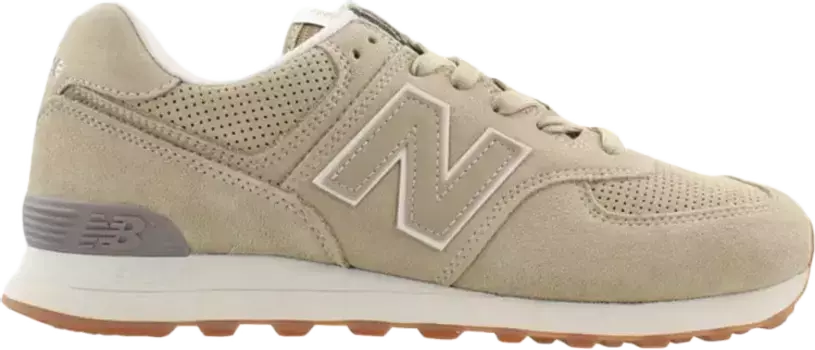 Кроссовки New Balance 574 Suede 'Beige', загар