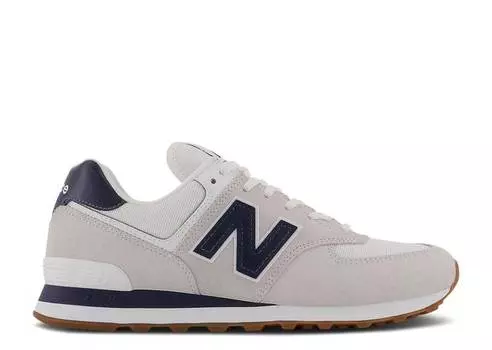 Кроссовки New Balance 574 'WHITE NAVY GUM', белый