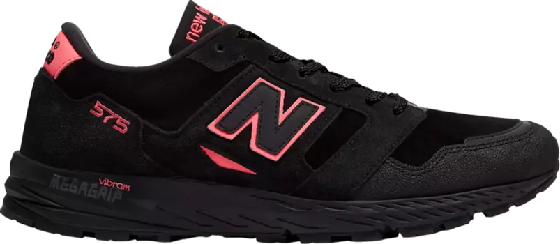Кроссовки New Balance 575 Made in England 'Black Highlighter Pink', черный