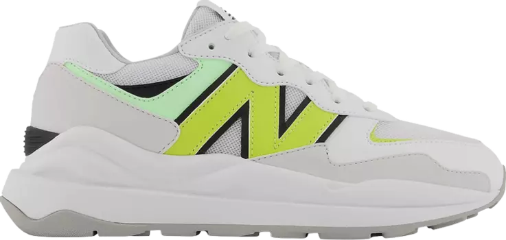 Кроссовки New Balance 57/40 Big Kid 'White Lemonade', белый