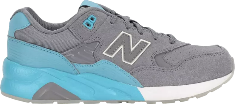Кроссовки New Balance 580 Solarized Kids 'Grey Baby Blue', серый
