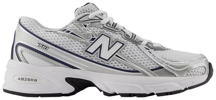 Кроссовки New Balance 740 Big Kid 'Navy White', белый