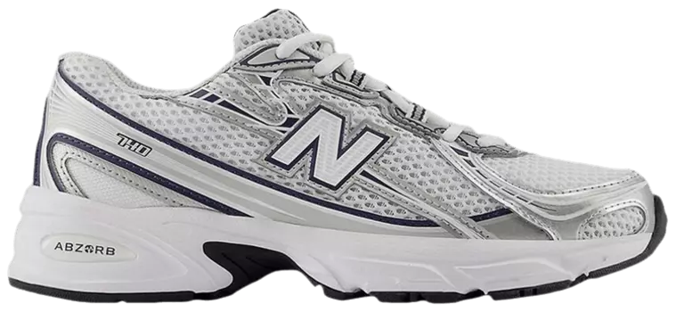 Кроссовки New Balance 740 Big Kid Wide 'Navy White', белый
