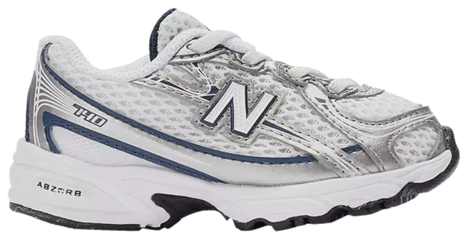 Кроссовки New Balance 740 Bungee Lace Toddler 'Navy White', белый