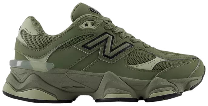 Кроссовки New Balance 9060 Big Kid 'Dark Olivine', зеленый