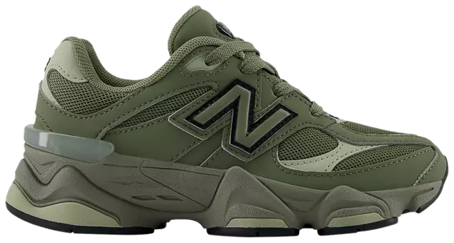 Кроссовки New Balance 9060 Little Kid 'Dark Olivine', зеленый