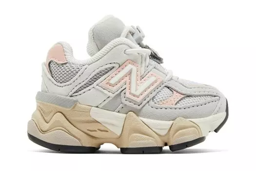 Кроссовки New Balance 9060 Toddler Grey Matter Pink Haze, серый