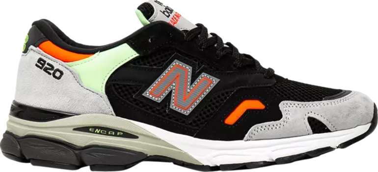 Кроссовки New Balance 920 Made In England 'Black Grey Mint', черный