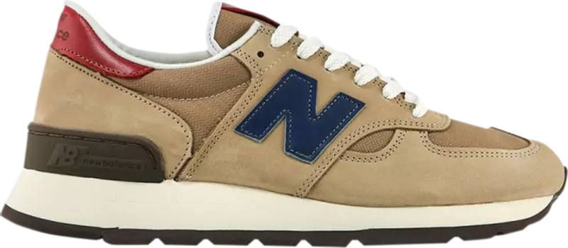 Кроссовки New Balance 990v1, светло-коричневый/темно-синий