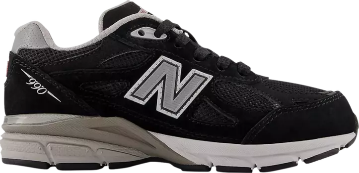 Кроссовки New Balance 990v3 Little Kid Wide 'Black Grey', черный