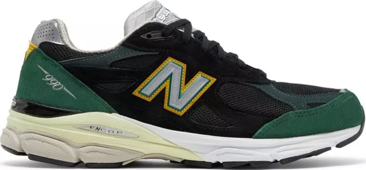 Кроссовки New Balance 990v3 Made In USA 'Black Green', черный