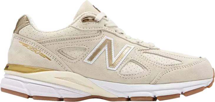 Кроссовки New Balance 990v4 Made In USA 'Off White Gold', кремовый