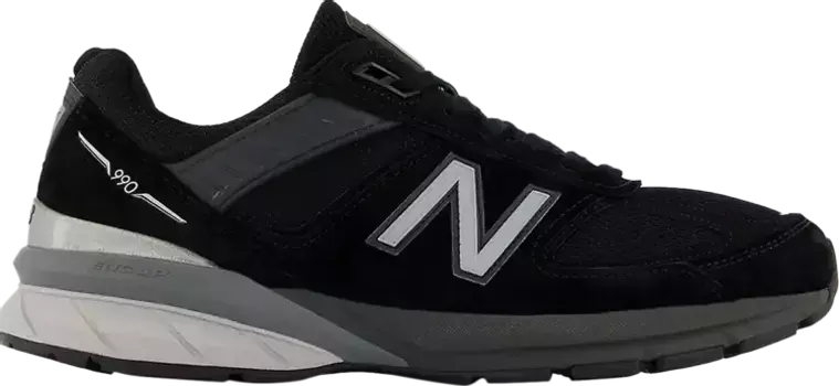 Кроссовки New Balance 990v5 Made In USA B Wide 'Black', черный