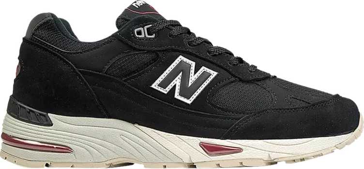 Кроссовки New Balance 991 Made in England 'Black Red', черный