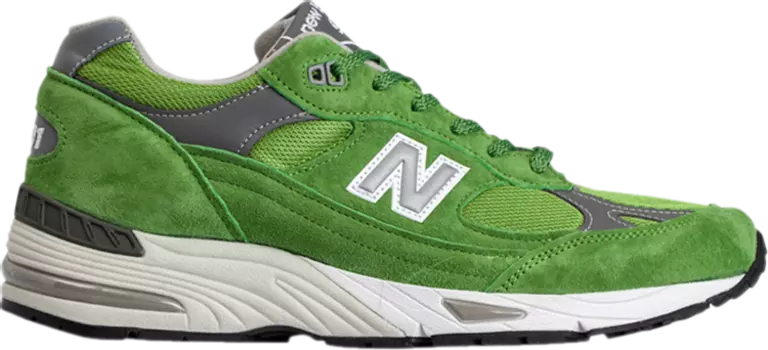Кроссовки New Balance 991 Made in England 'Bright Green', зеленый