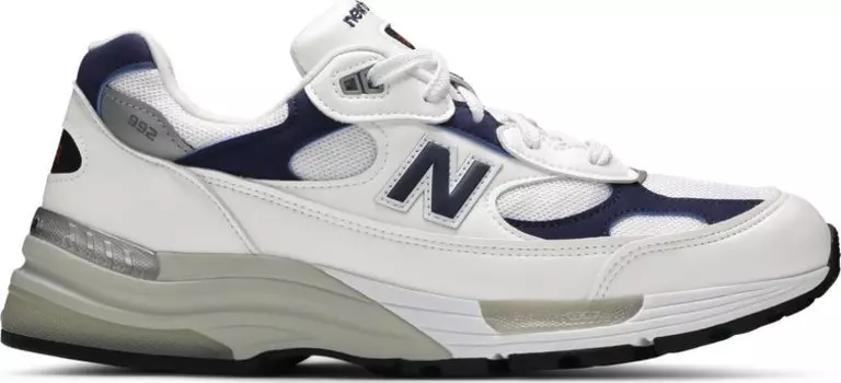 Кроссовки New Balance 992 Made in USA 'White Navy', белый