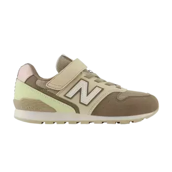 Кроссовки New Balance 996 Hook & Loop Big Kid Wide Mushroom Sandstone, коричневый